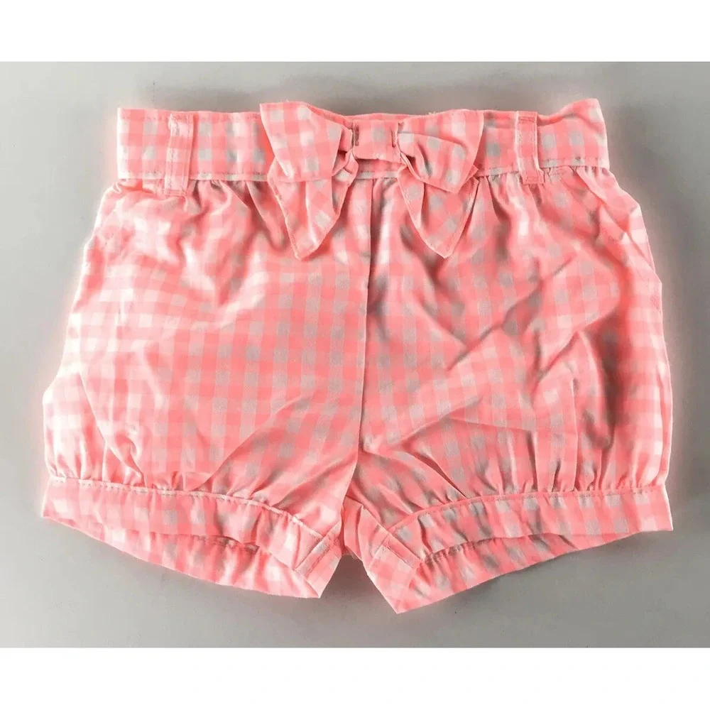 NWT Carter's Shorts Bloomers Fruit Checkered Summer Baby Girls 18 Month Set Of 2